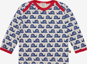 loud + proud Shirt 'Schnecken' in Blau: Vorderseite