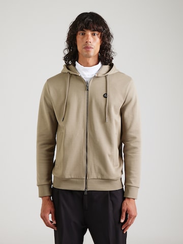 BOSS Sweatjacke 'C-Spence 01' in Braun: Vorderseite