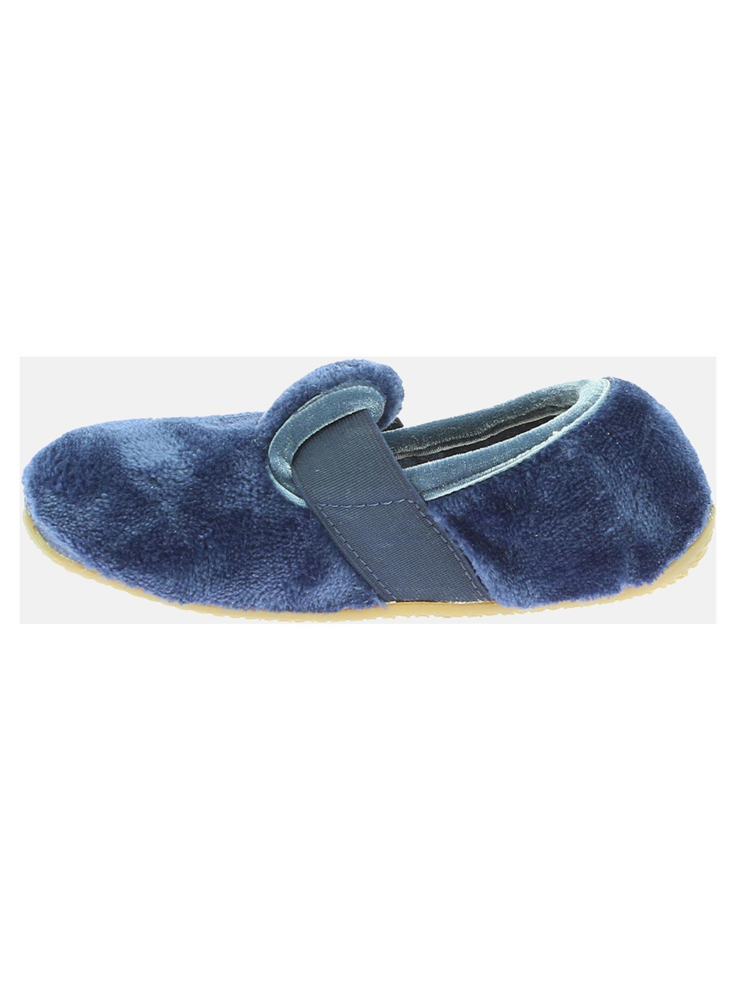 Living Kitzbühel Slippers 'Samt' in Blue: front