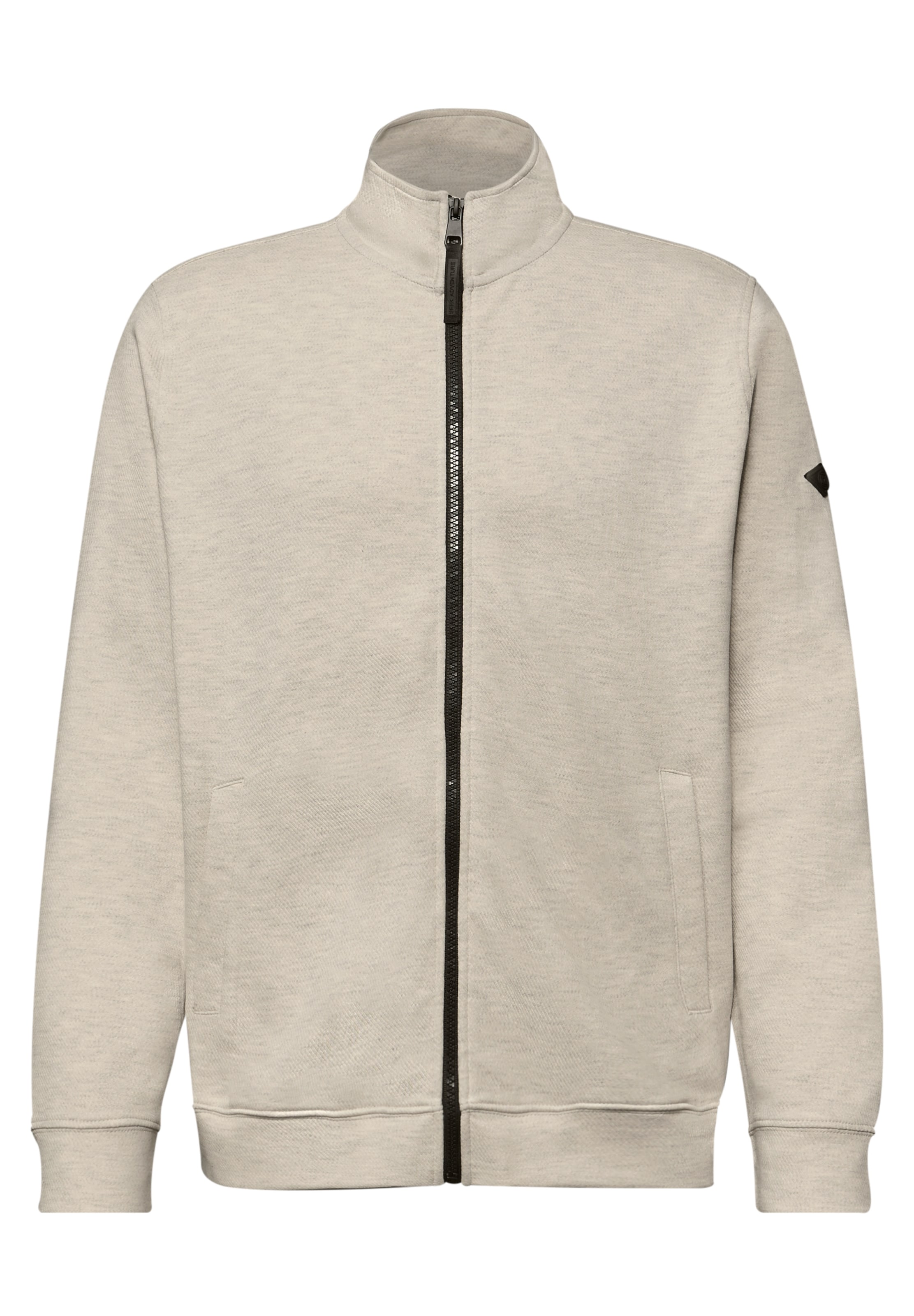 Street One MEN Sweatjacke in Beige: Vorderseite