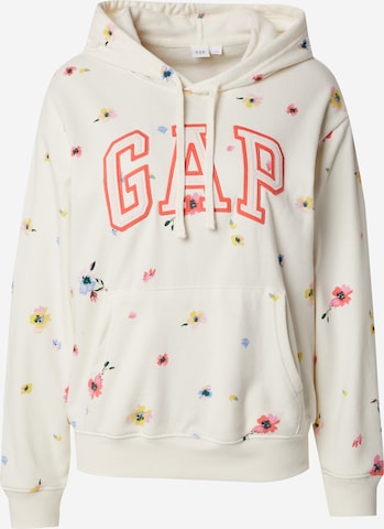 GAP Свитшот 'HERITAGE' в Белый: спереди