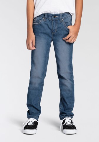 DELMAO Regular Jeans in Blau: Vorderseite