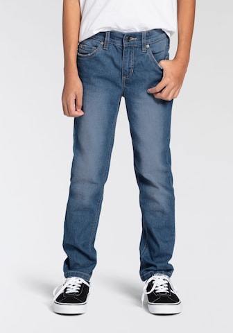 DELMAO Regular Jeans in Blau: predná strana