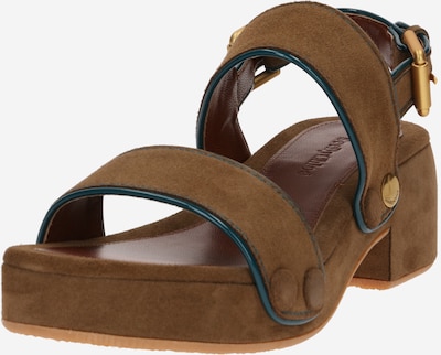 See by Chloé Sandales à lanières 'Galy' en marron, Vue avec produit