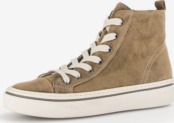 GABOR Sneakers hoog in Bruin: voorkant