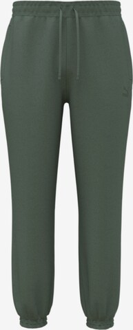 PUMA Tapered Pants in Green: front