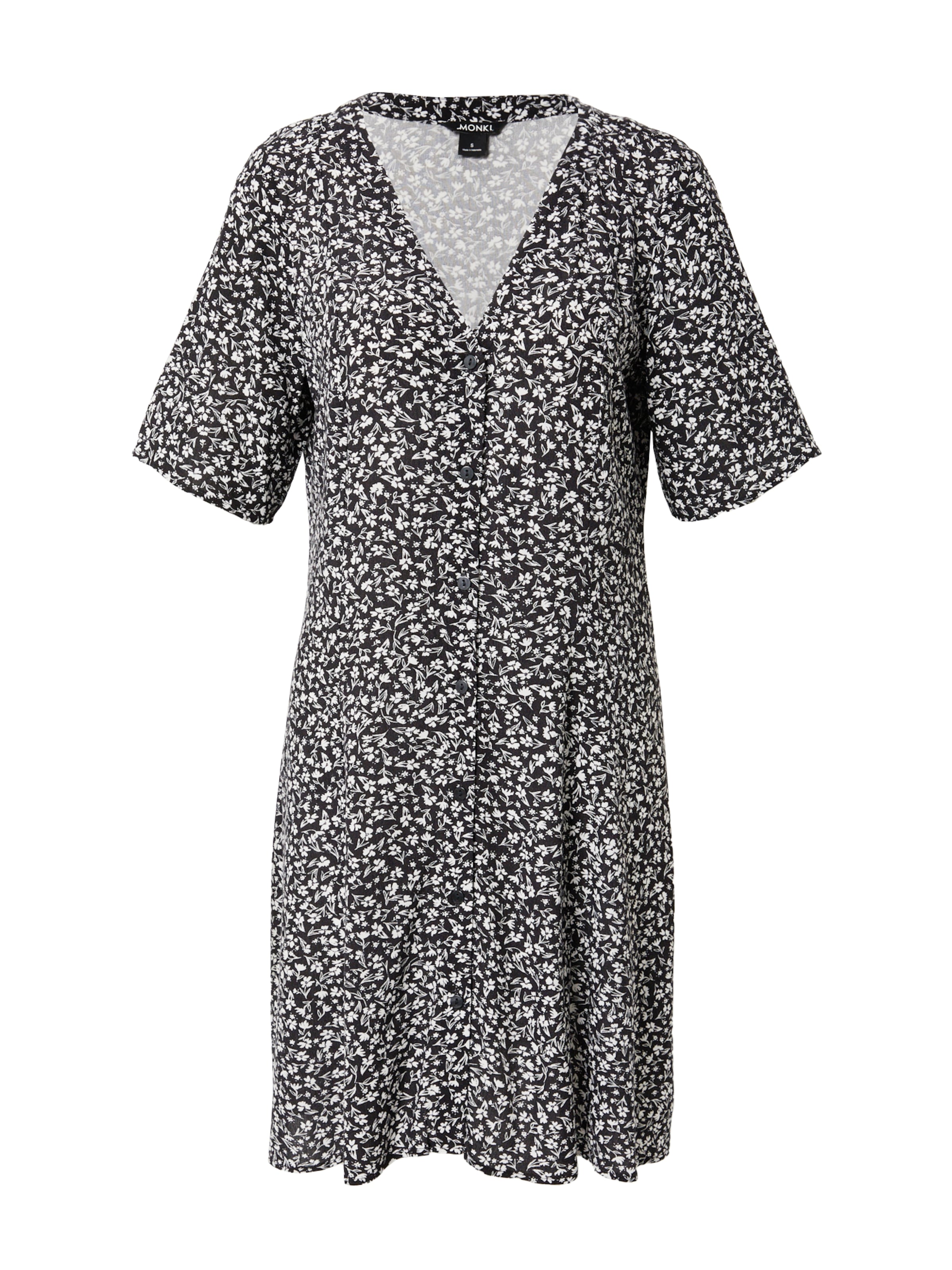 Monki Letní šaty – černá: přední strana