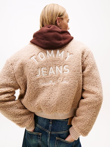Tommy Jeans Fleecová mikina – béžová