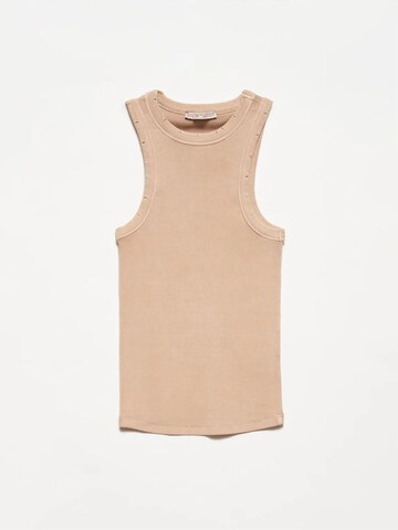 Haut 'Blusen' Dilvin en beige : devant