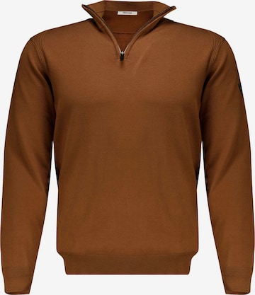 Pull-over 'Almanach' Deeluxe en marron : devant