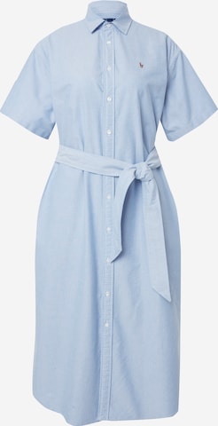Polo Ralph Lauren Košilové šaty – modrá: přední strana