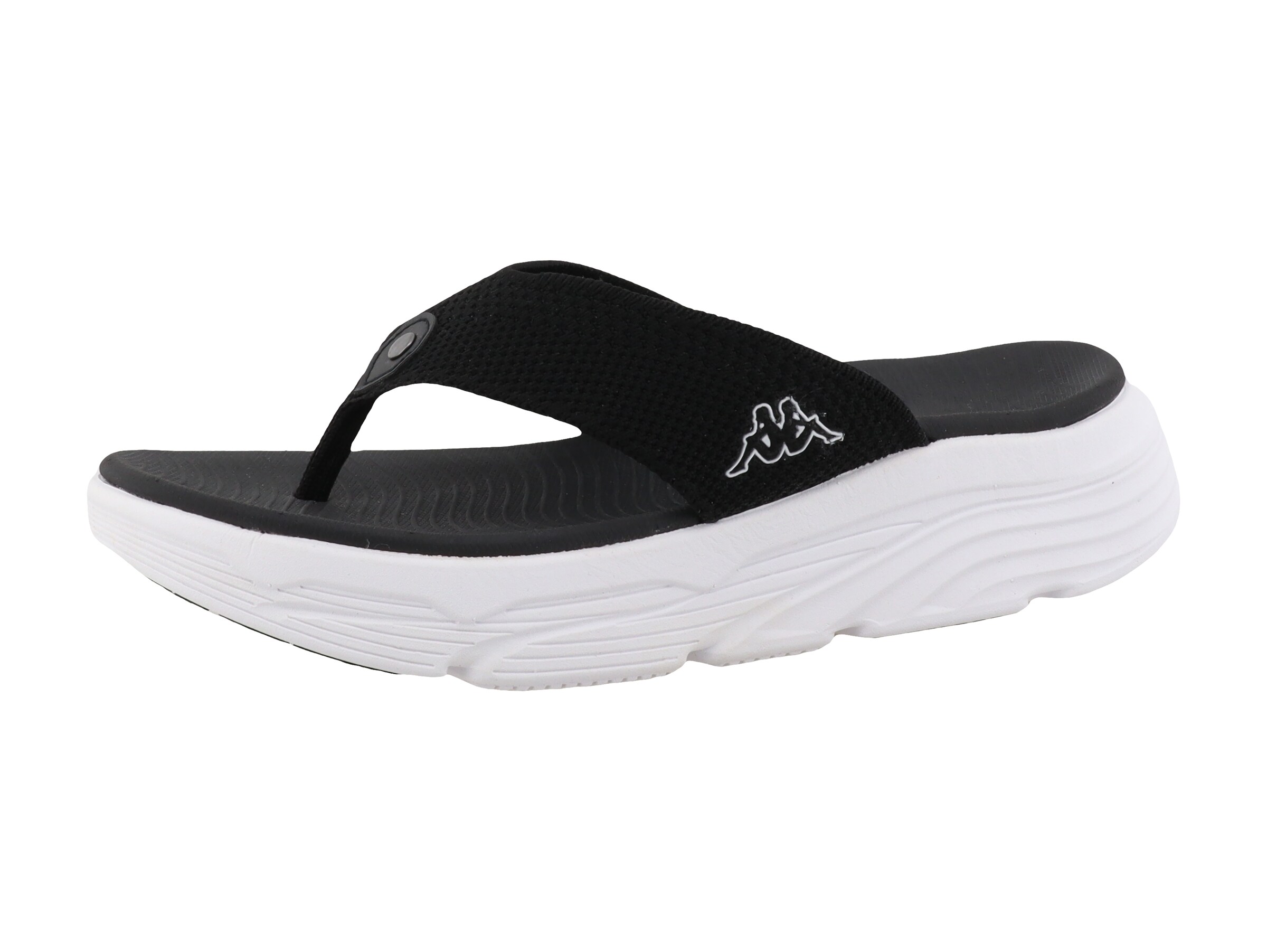 KAPPA T-Bar Sandals in Black: front