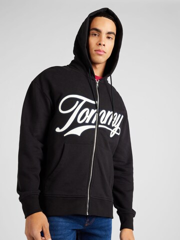 Tommy Jeans Sweatjacke in Schwarz