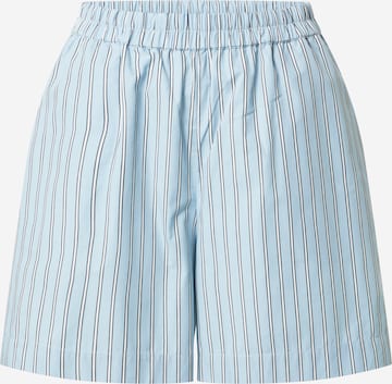 MSCH COPENHAGEN Zvonové kalhoty Kalhoty – modrá: přední strana