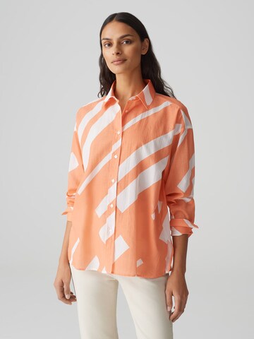 Camicia da donna 'Fenlo' di OPUS in arancione: frontale