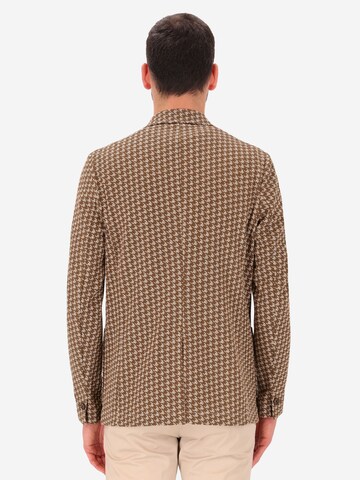 Distretto12 Regular Fit Sakko 'Dub' in Braun