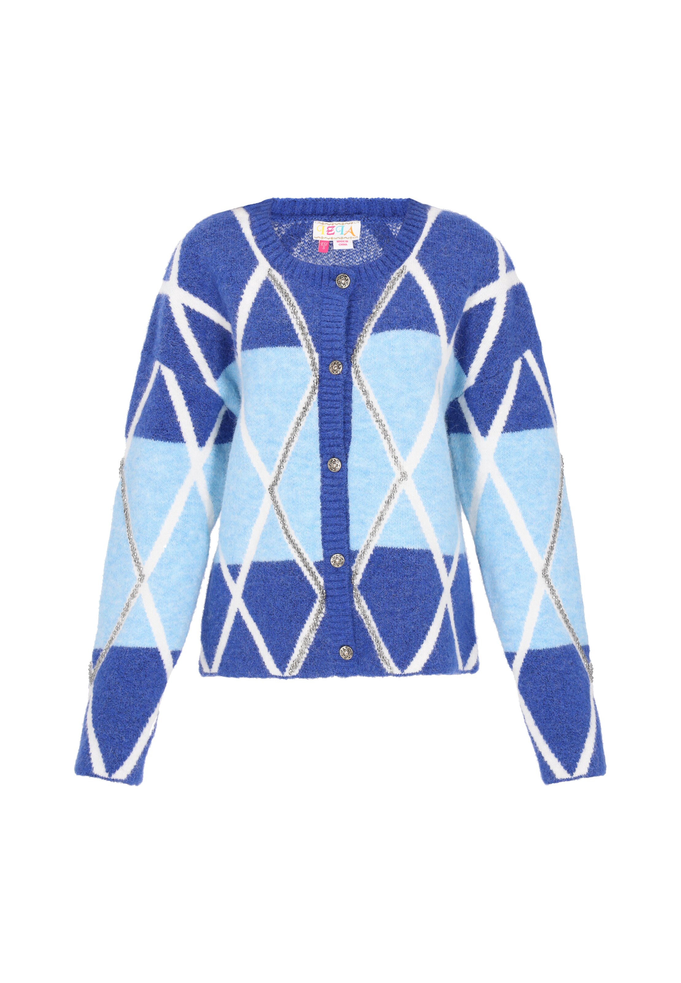 mėlyna IZIA Kardiganas: priekis