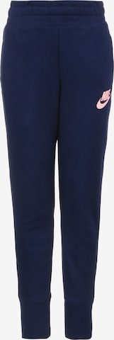 Nike Sportswear Kalhoty – modrá: přední strana
