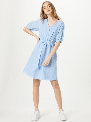 Cream Shirt Dress 'Angli' in Blue: front