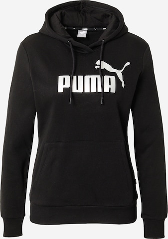 PUMA Athletic Sweatshirt in Black: front