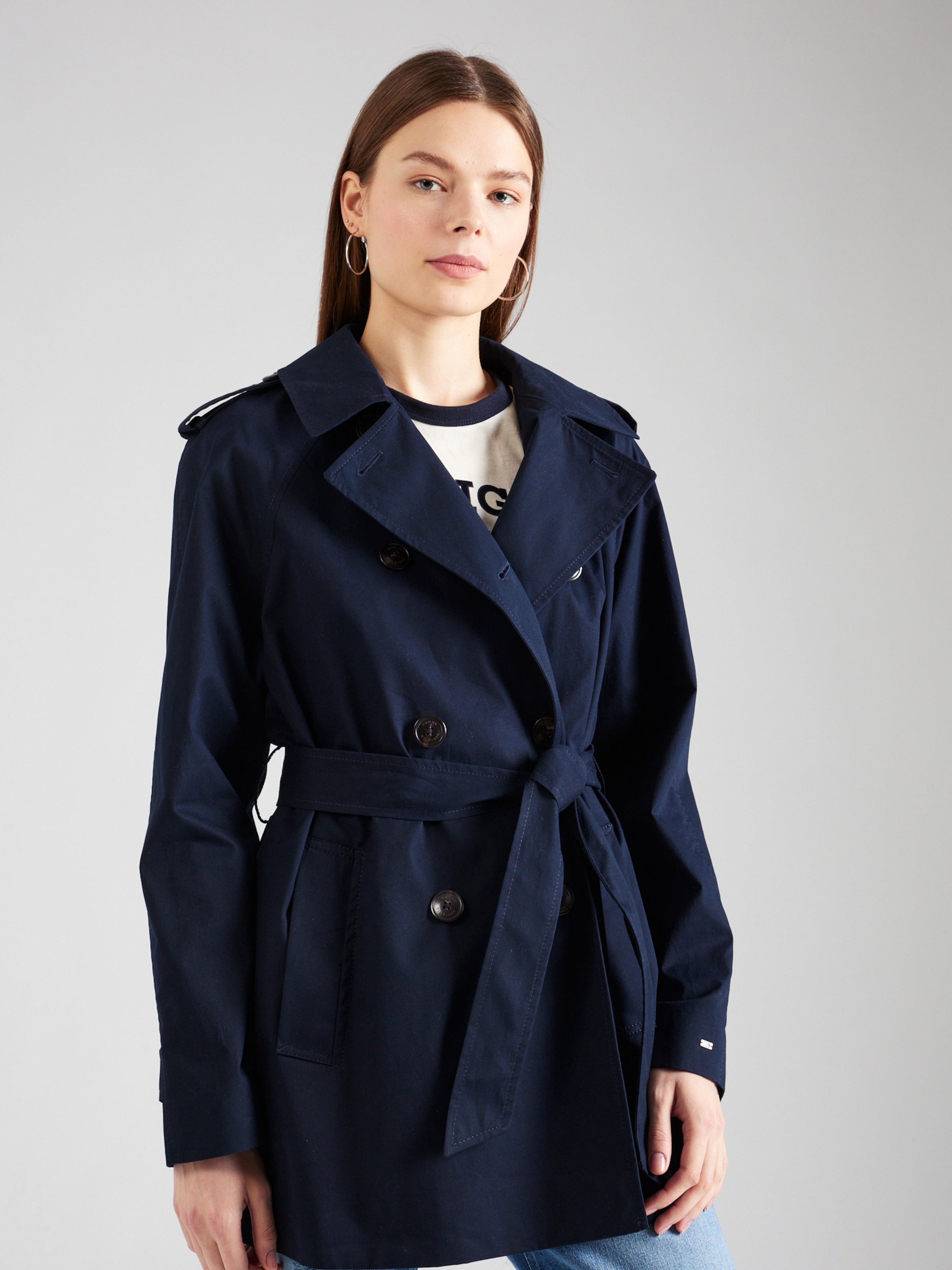 TOMMY HILFIGER Trenchcoats til dame Kj p online ABOUT YOU