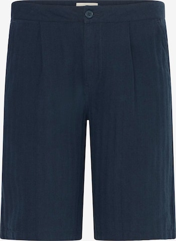 BLEND - Regular Calças com pregas 'BHMorgan' em azul: frente