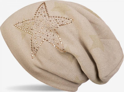 styleBREAKER Beanie 'Feinstrick Beanie mit Strass Stern' in 56-61 in Beige, Item view