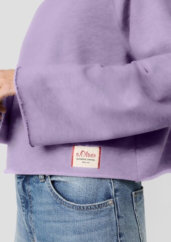 s.Oliver Sweatshirt 'Vintage' in Lila