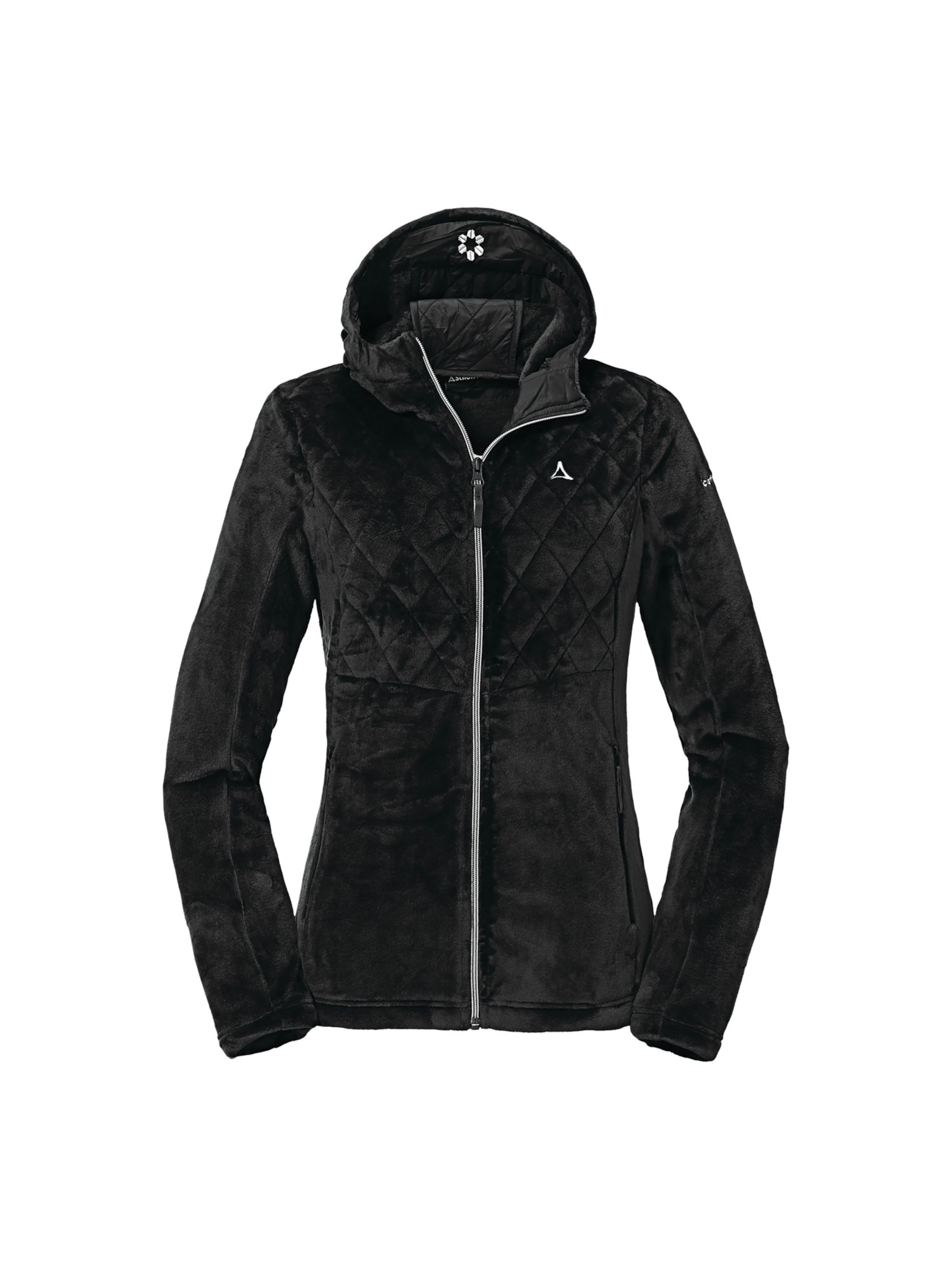 Veste en polaire fonctionnelle 'Stockalp' Schöffel en noir : devant