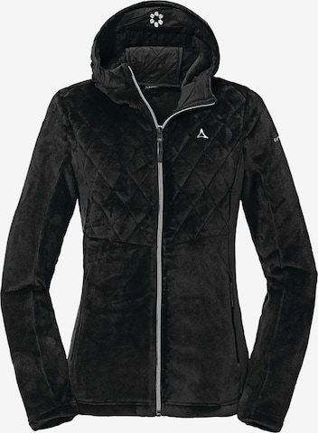 Veste en polaire fonctionnelle 'Stockalp' Schöffel en noir : devant