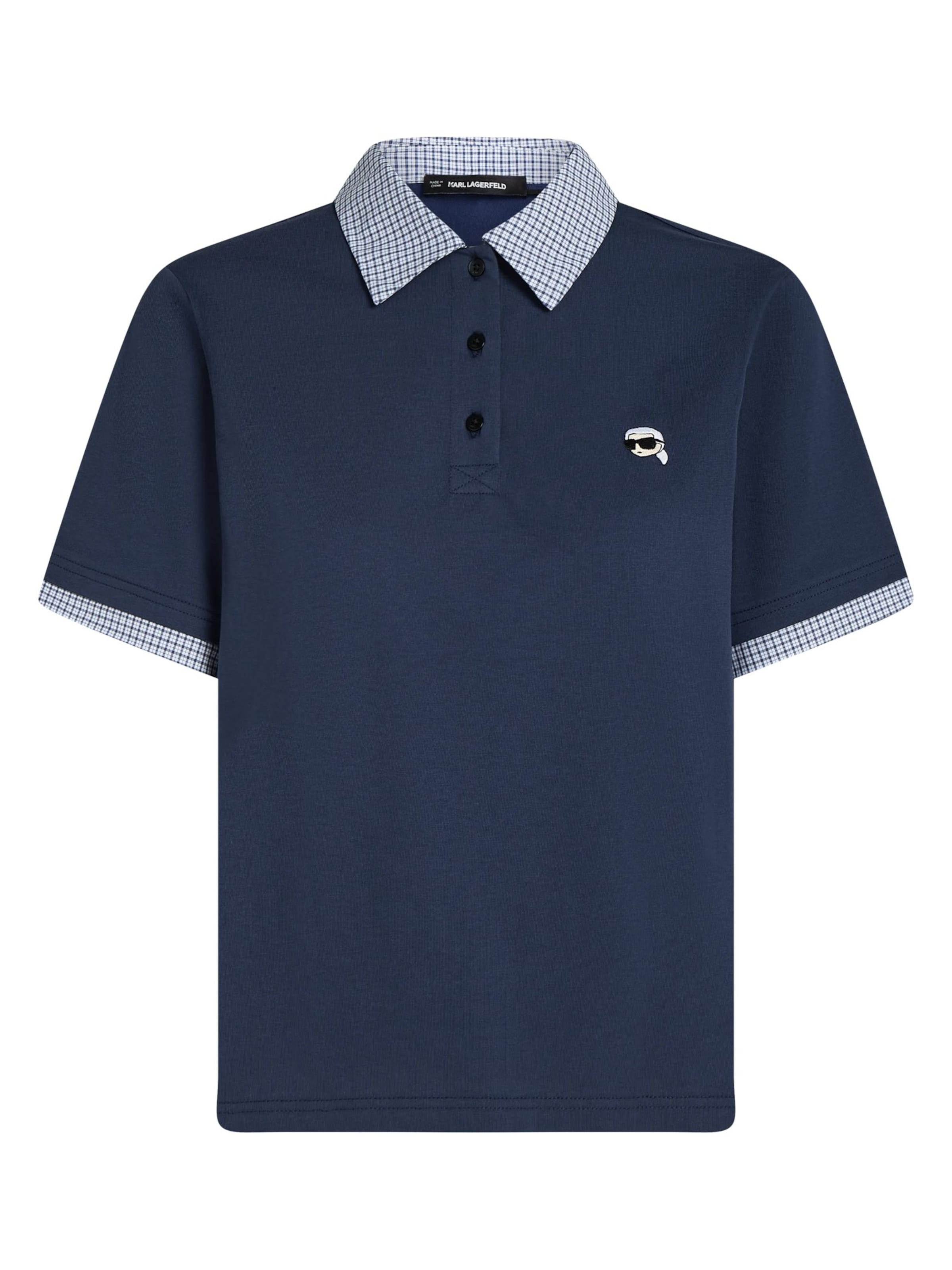 T-shirt 'Ikon' Karl Lagerfeld en bleu : devant