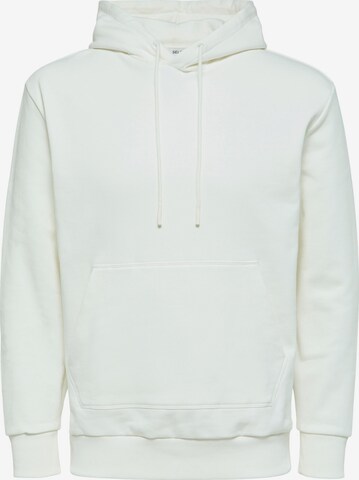 SELECTED HOMME Sweatshirt 'Jackman' in Wit: voorkant