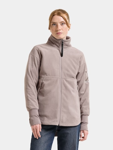 Didriksons Fleecejacke winddicht 'RONJA' in Beige: Vorderseite