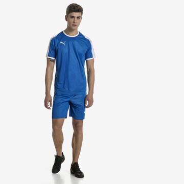 Regular Pantalon de sport 'Liga Core' PUMA en bleu