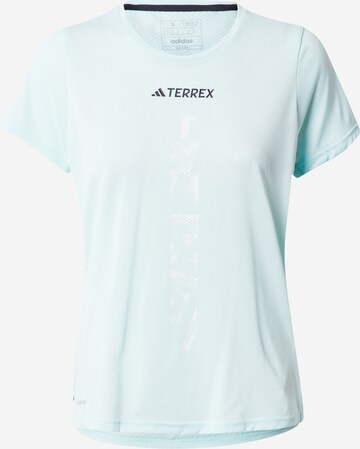 T-shirt fonctionnel 'Agravic' ADIDAS TERREX en bleu : devant