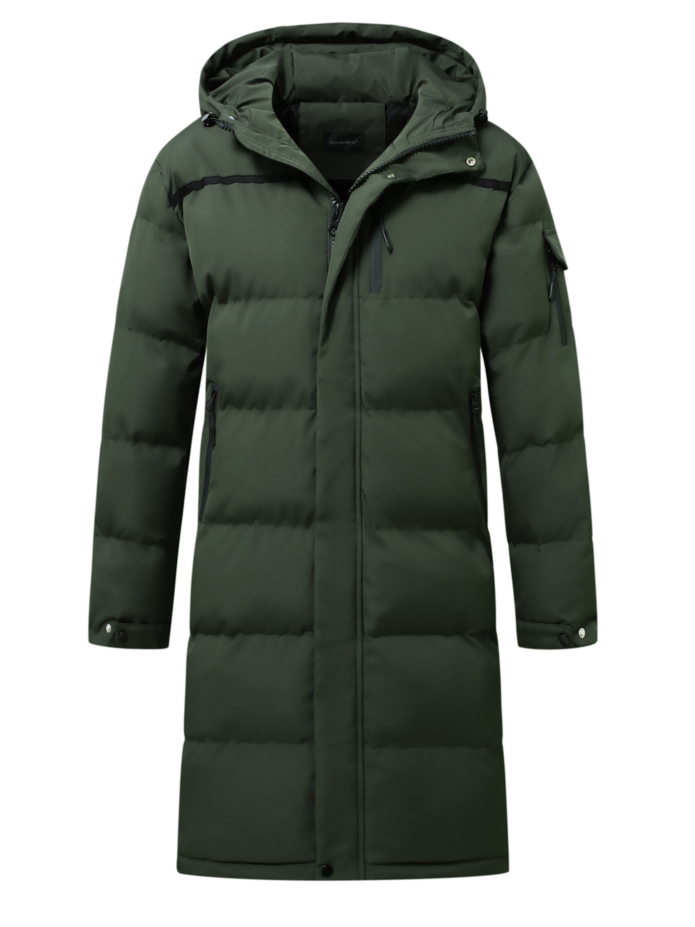 ALLTHEMEN Winter Coat 'Flaum' in S in Dark green, Item view