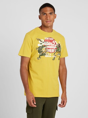 Superdry Bluser & t-shirts 'Tokyo' i gul: forside