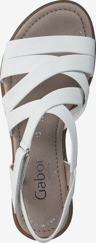 GABOR Strap Sandals in White