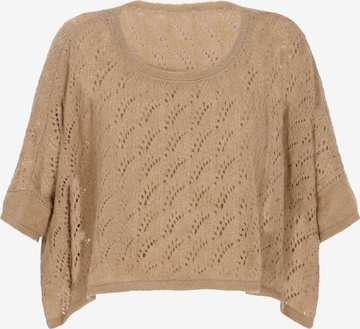 Pull-over DreiMaster Vintage en beige : devant