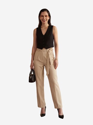 regular Pantaloni con pieghe di My fashion in beige