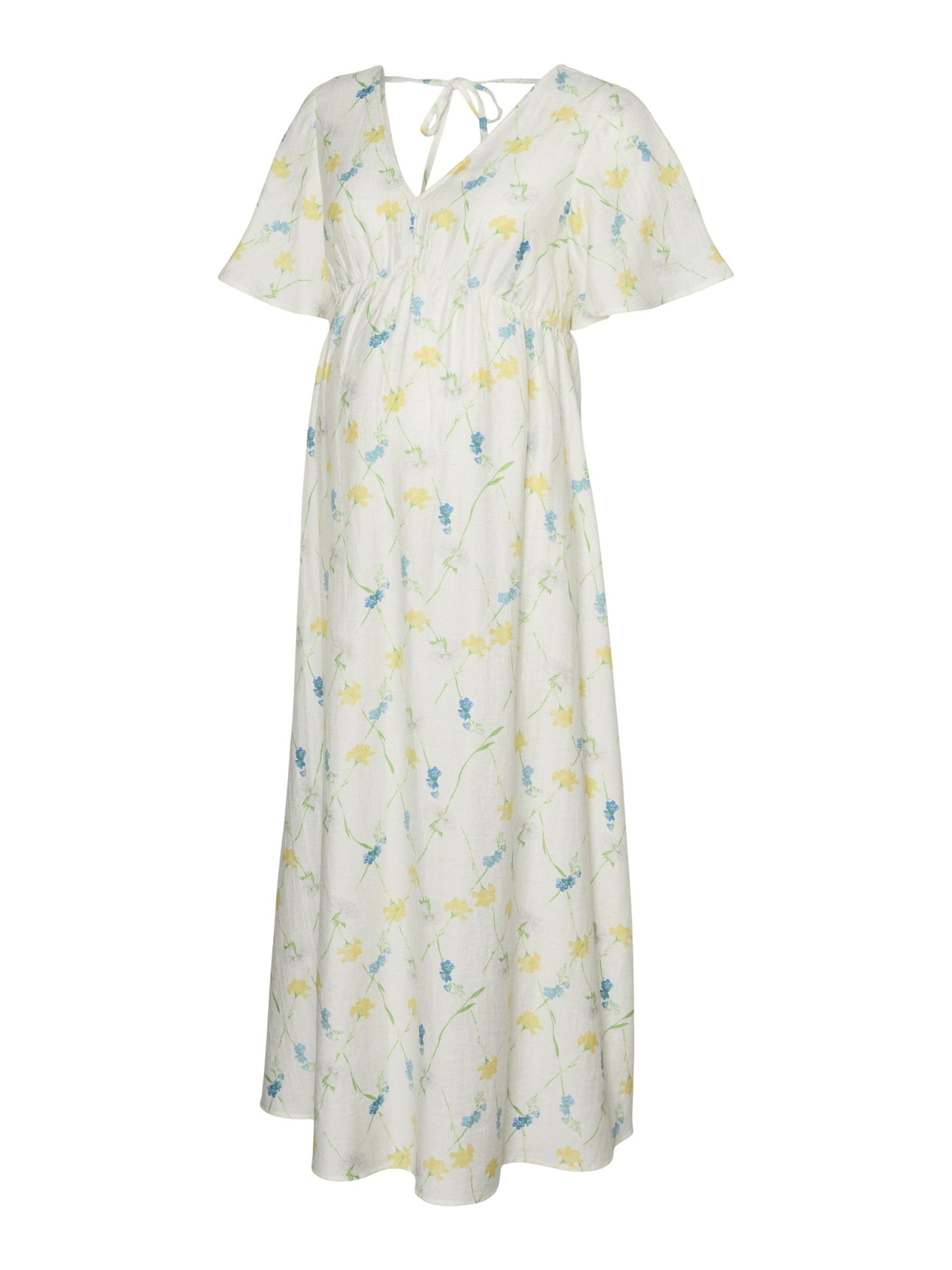 Vero Moda Maternity - Vestido de verano 'VMMFlora Olga' en blanco: frente