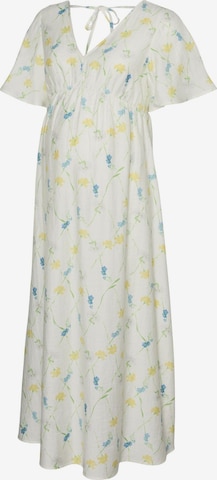 Abito estivo 'VMMFlora Olga' di Vero Moda Maternity in bianco: frontale