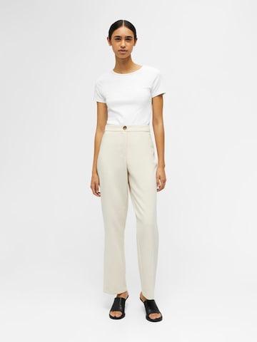 OBJECT Loose fit Pants 'Sigrid Cassie' in Beige