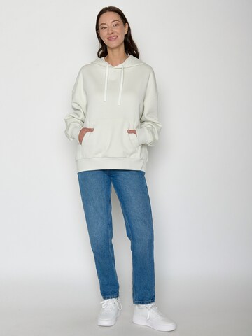 GREENBOMB Sweatshirt 'Panther Leaves' in White