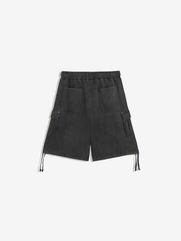 Bershka Wide leg Cargobyxa i svart