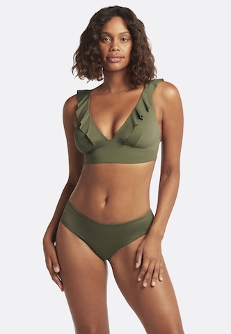 SEA LEVEL Triangel Bikinitop 'Essentials' in Grün