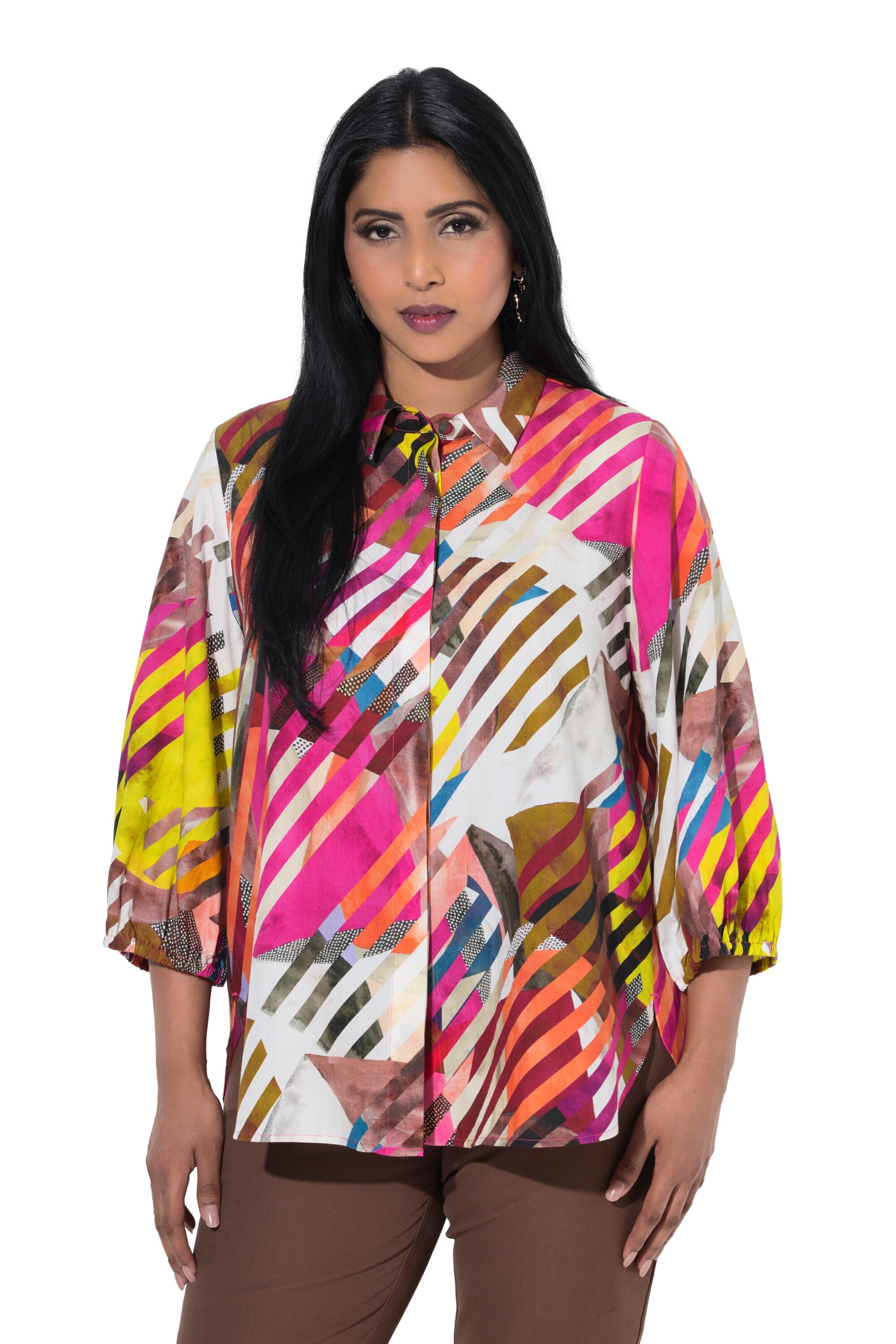 Ulla Popken Bluse in Pink: Vorderseite
