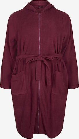 Robe de chambre 'MLISE' Zizzi en rouge : devant