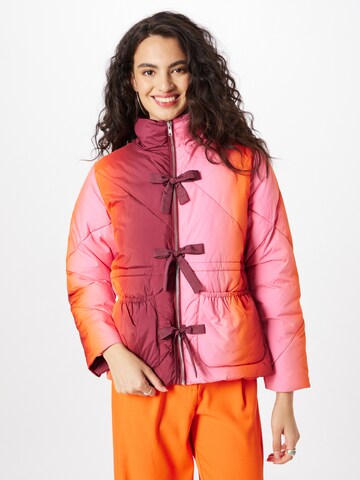 Hosbjerg Демисезонная куртка 'Hava Sunset' в Ярко-розовый: спереди