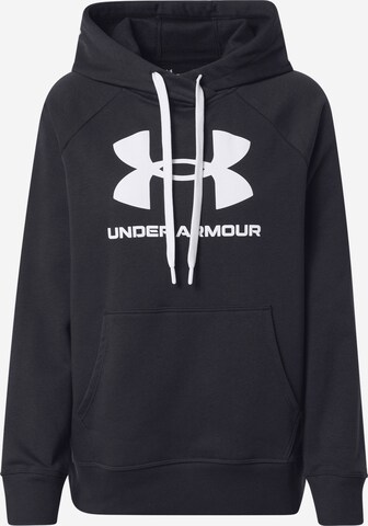 UNDER ARMOUR Athletic Sweatshirt in Black: front